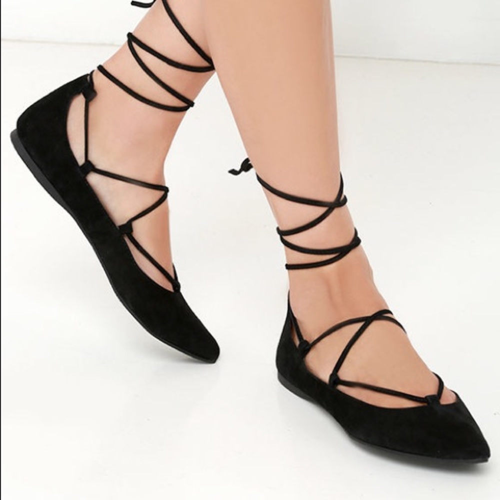 Steve Madden lace up flats